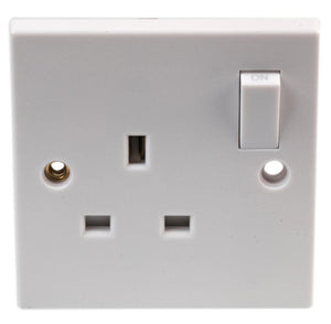 Switched Wall Plug Socket Double Single 1 2 Gang 13A UK Electrical