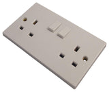 Switched Wall Plug Socket Double Single 1 2 Gang 13A UK Electrical