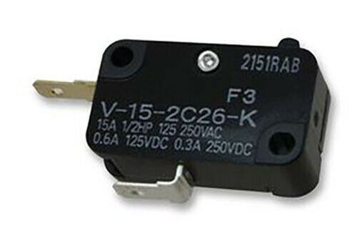 V-15-2C26-K  SHURFLO  Replacement Microswitch for SHURFLO Pump PIN PLUNGER SPST-NC 15A 250V