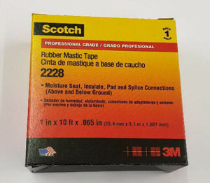 2228 25MM - Scotch Mastic tape 2228, 3M Scotch Mastic, EPR, Black, 3.03 m x 25 mm
