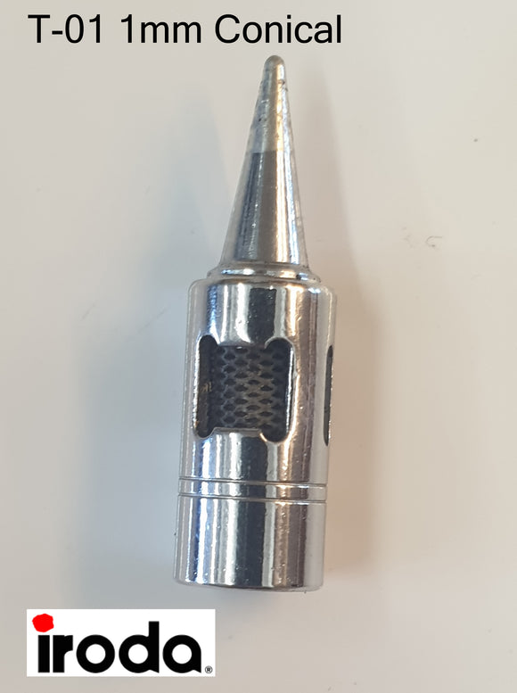 IRODA T-01 - 1 mm Conical Tip for Solder Pro 50
